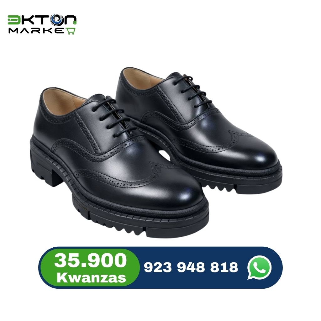 Sapato Masculino Preto Brogue