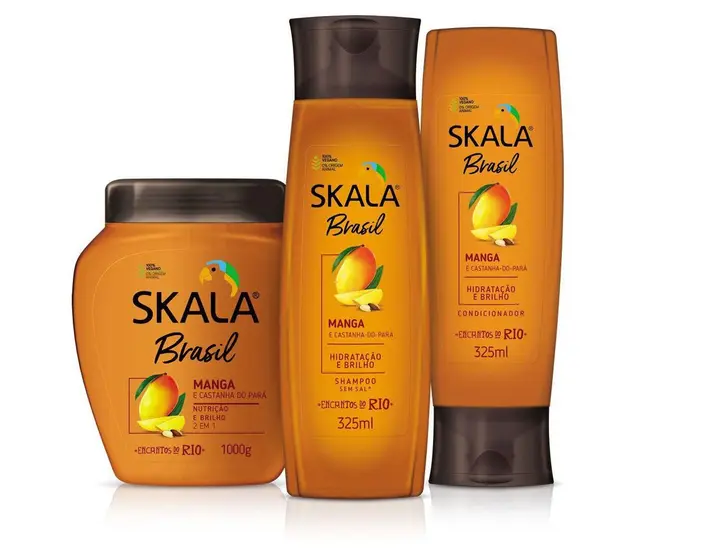Skala Brasil Manga e Castanha-do-Pará — Kit (Shampoo + Condicionador + Creme)