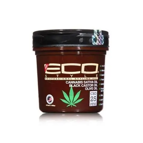 Eco Style Cannabis Sativa Oil, Black Castor & Olive Oil Gel 473ml
