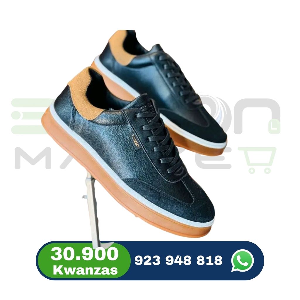 Ténis Casual Masculino Branco com Sola Caramelo