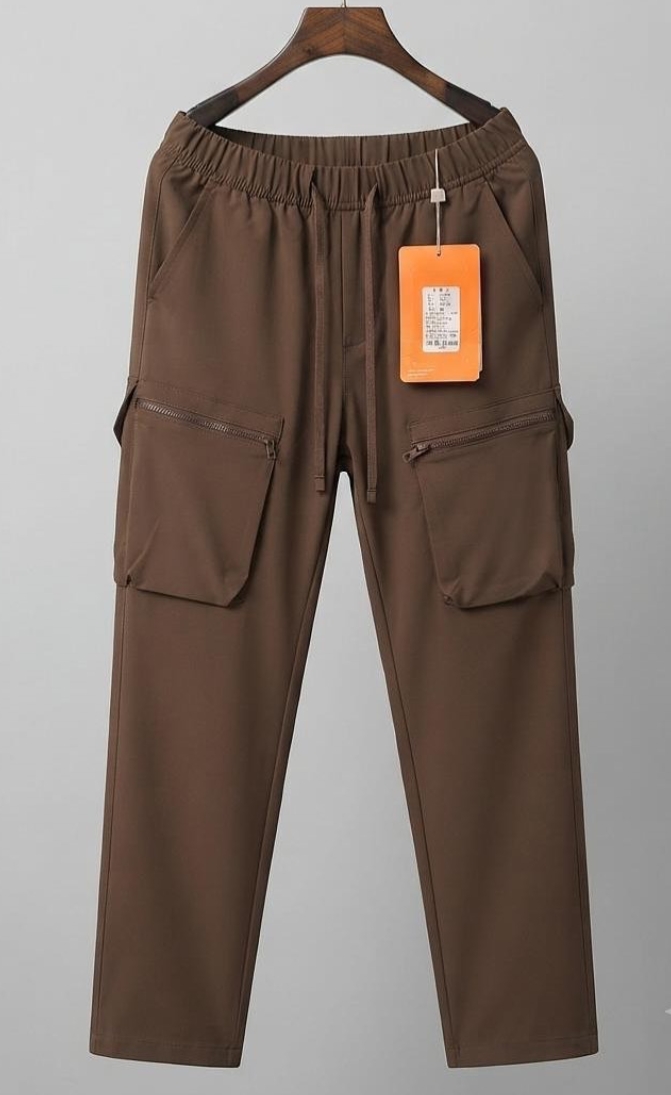 Calça Cargo Castanho Chocolate