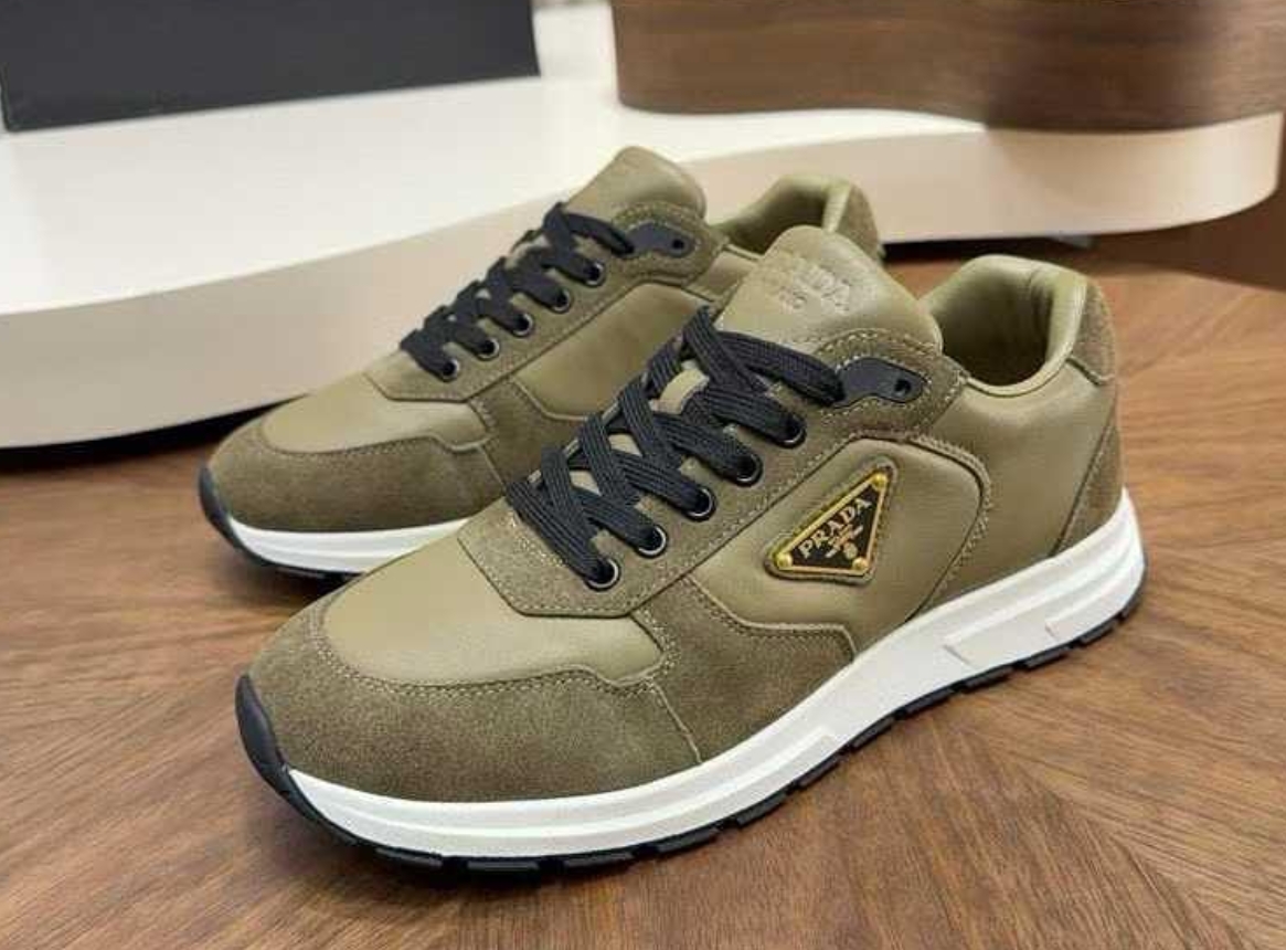 Ténis Prada Runner Verde Militar