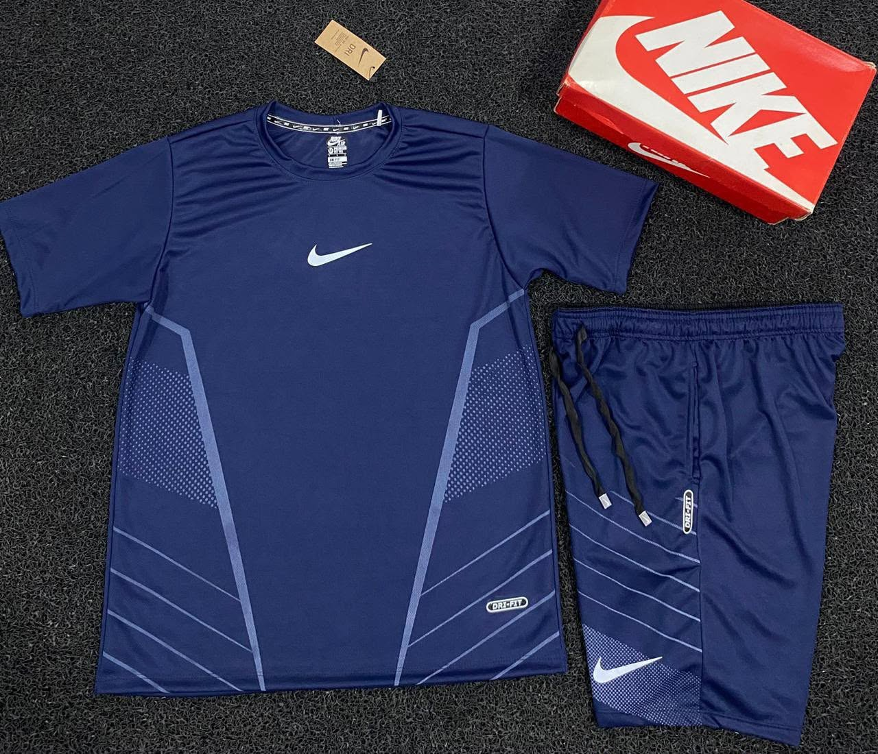 Conjunto Desportivo Nike Dri-FIT Azul-Marinho