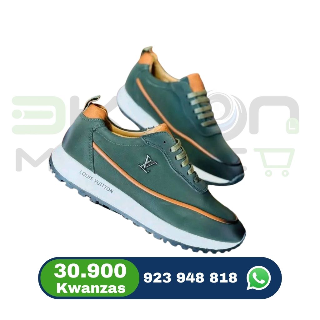 Ténis Casual Masculino Azul Acinzentado