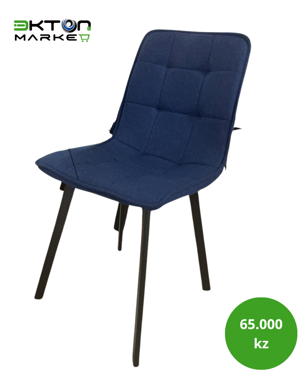 Mesa de Jantar Travertino com 6 Cadeiras Estofadas — imagem 4 de 4