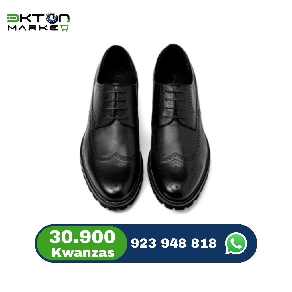 Sapato Masculino Preto Brogue Clássico