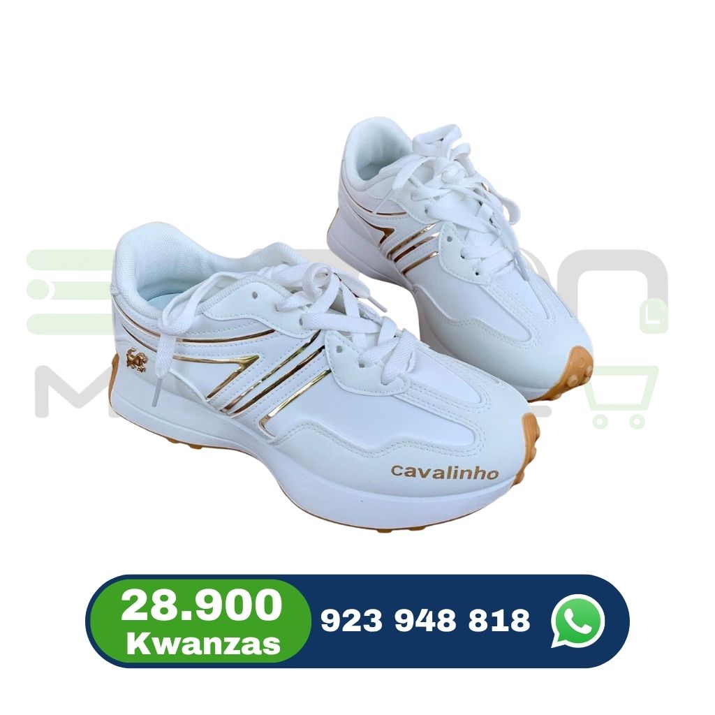 Ténis Casual Masculino Castanho com Sola Branca