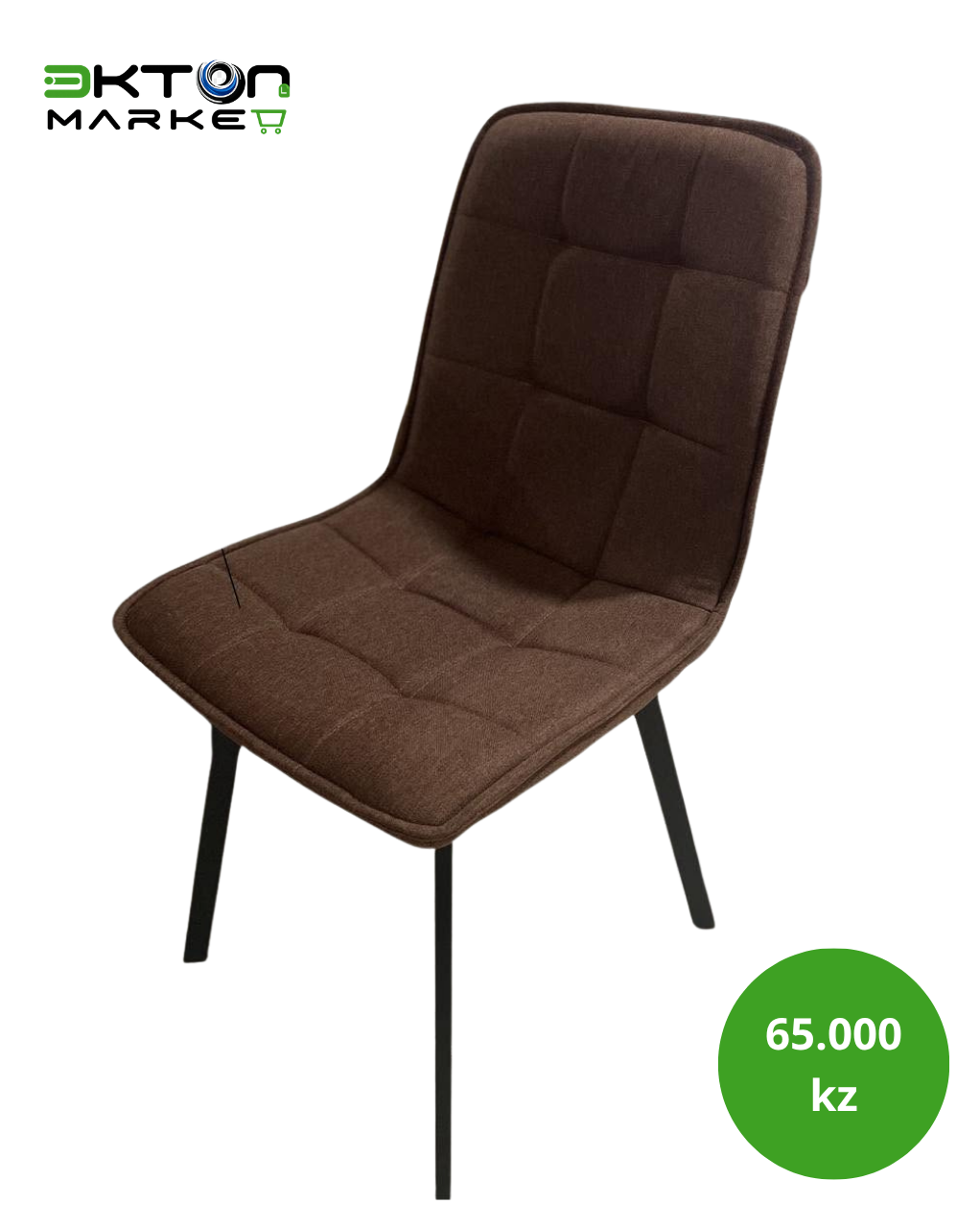 Mesa de Jantar Travertino com 6 Cadeiras Estofadas — imagem 2 de 4