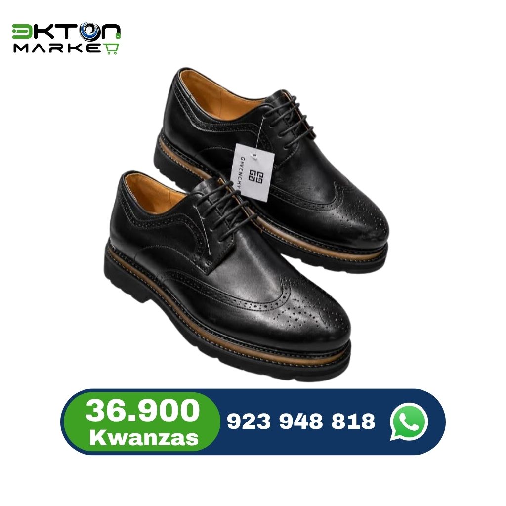 Sapato Social Masculino Preto com Sola Robusta