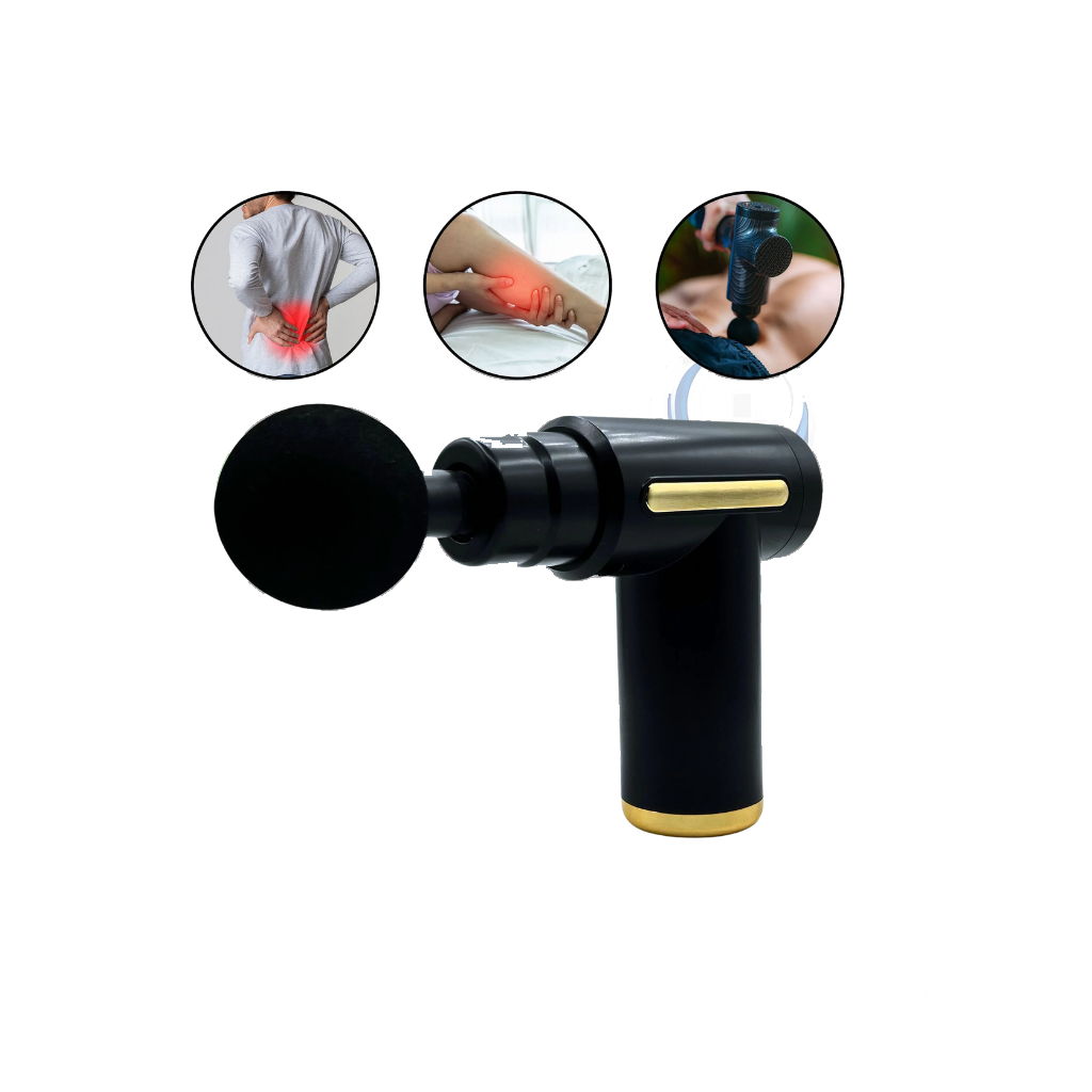 Pistola de Massagem Muscular Profissional (6 Velocidades)